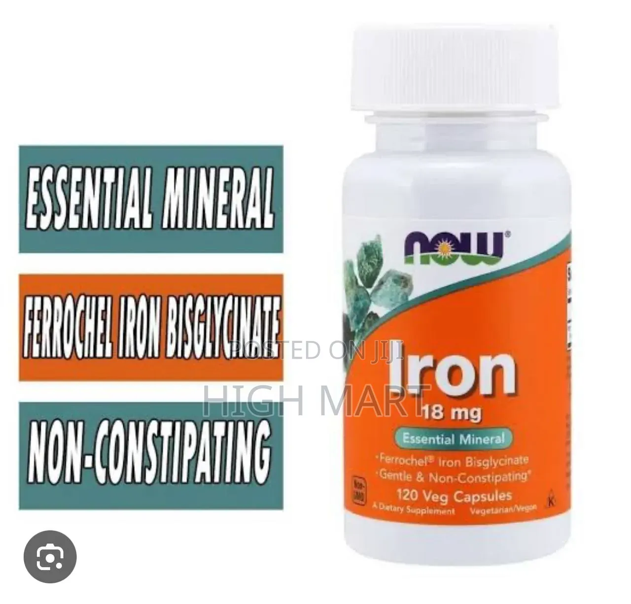 Now Food Iron 18 Mg