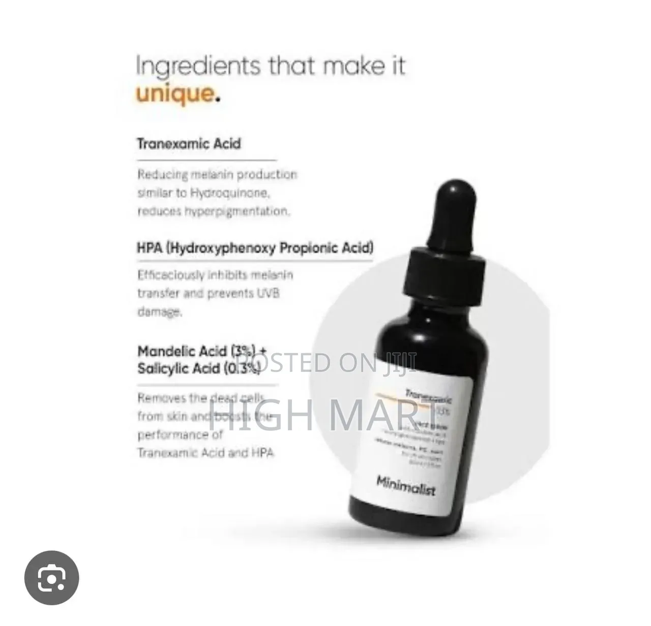 Minimalist Tranexamic 3% Face Serum
