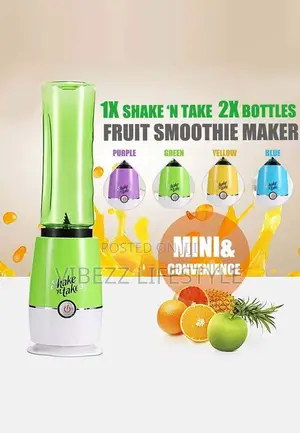 Shake N Take 3 Portable Smoothie Blender – 2 Sports Bottles Included