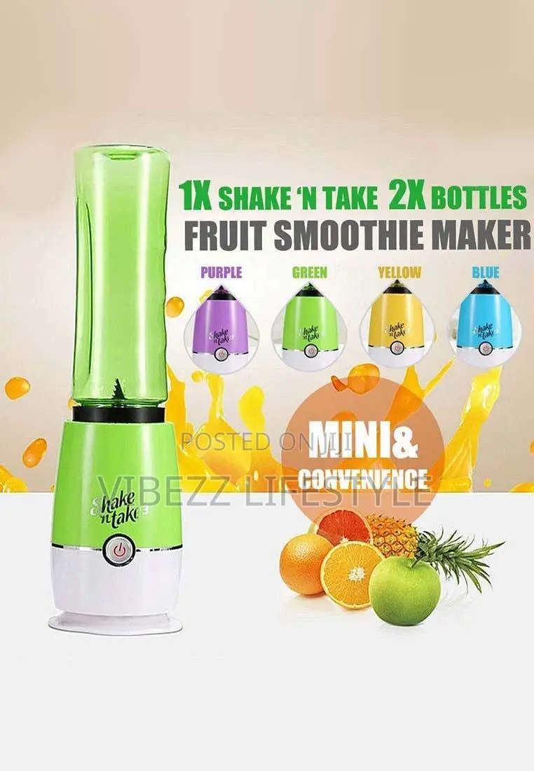 Shake N Take 3 Portable Smoothie Blender – 2 Sports Bottles Included
