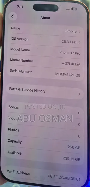 Apple iPhone 17 Pro 256 GB Orange