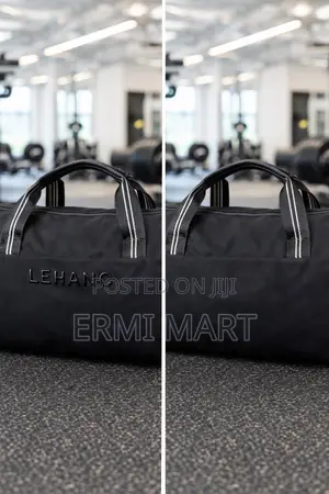 Lehanc Beige Gym Duffel Bag