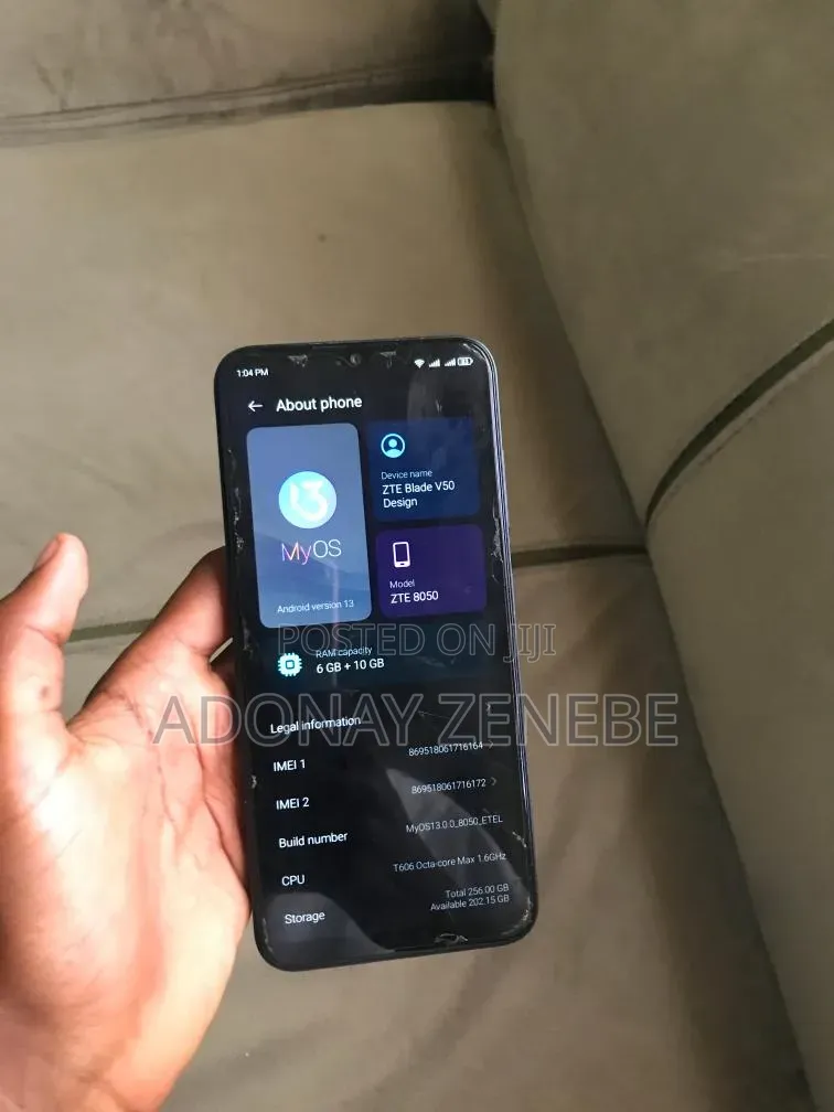 ZTE Blade V50 256 GB Black