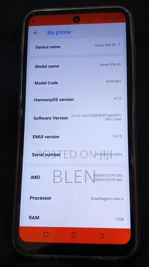 New Honor X9d 256 GB Black