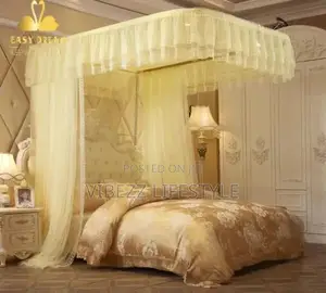 Luxury Mosquito Net – 4-Corner Elegant With Stainless Steel Frame