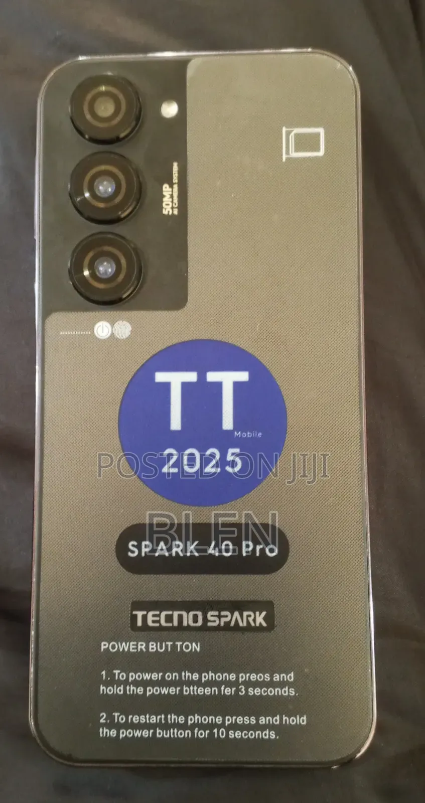 New Tecno Spark 40 128 GB Black