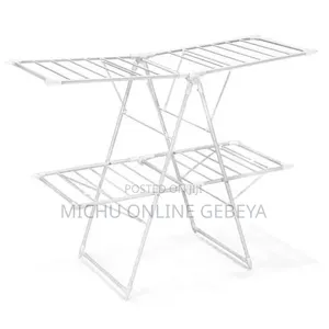 ባለ 4 Wing Clothes Drying Rack የቱርክ የልብስ ማስጫ/Free Delivery