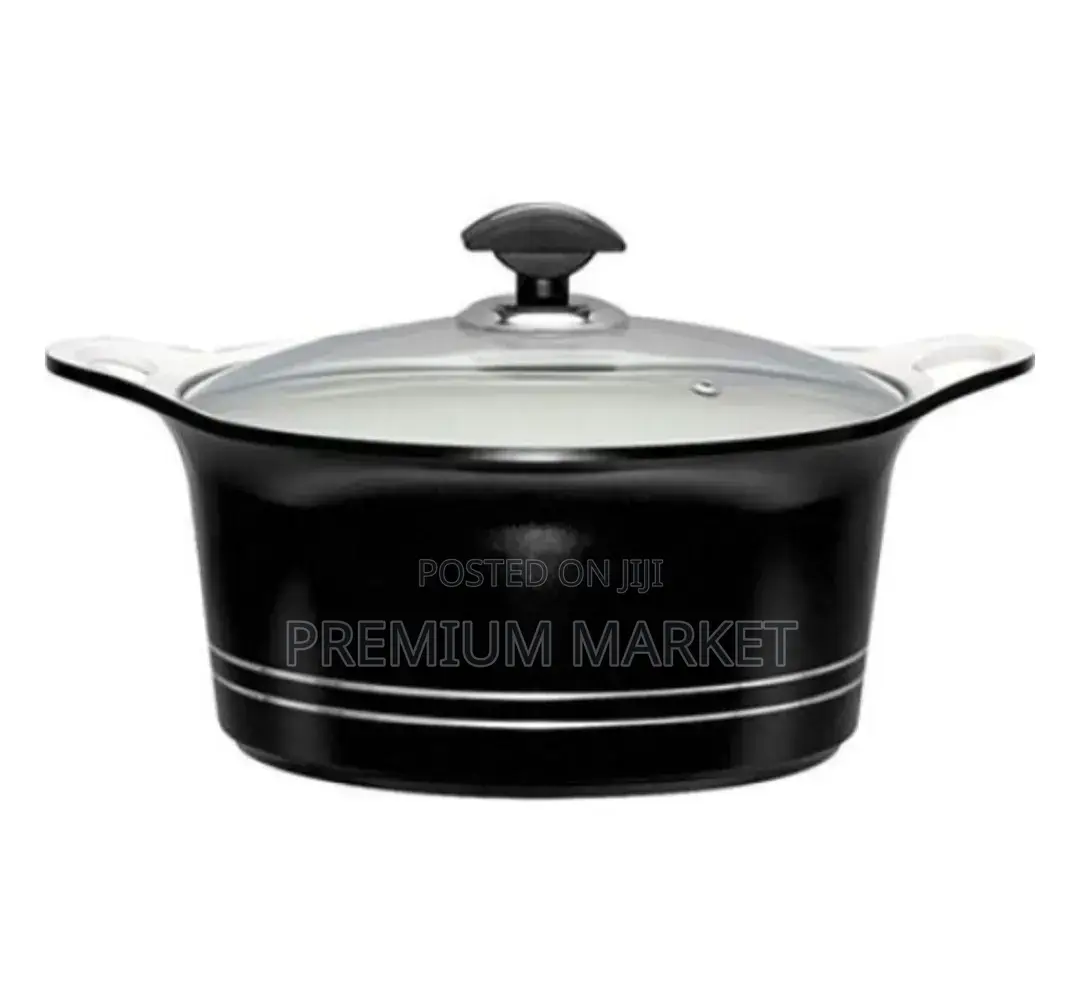 Sonex Heavy Duty Non-Stick Pot ሶኔክስ ሴራሚክ ድስት ባለ 5 ደረጃ