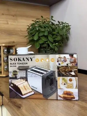 Sokany 2-Slice Toaster (ዘመናዊ የዳቦ መጥበሻ ማሽን) - 700w High Quality