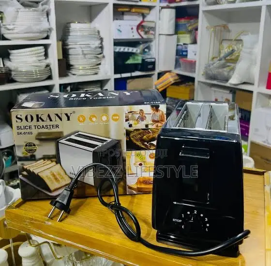 Sokany 2-Slice Toaster (ዘመናዊ የዳቦ መጥበሻ ማሽን) - 700w High Quality