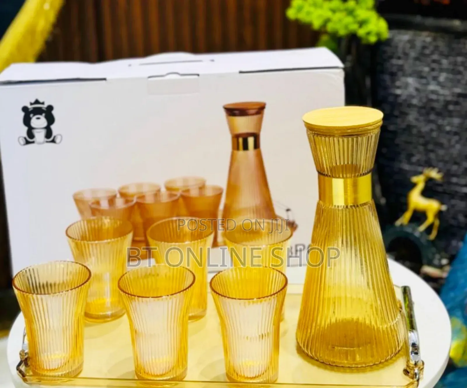 8 Pieces Glass Drinking Set