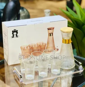 8 Pieces Glass Drinking Set