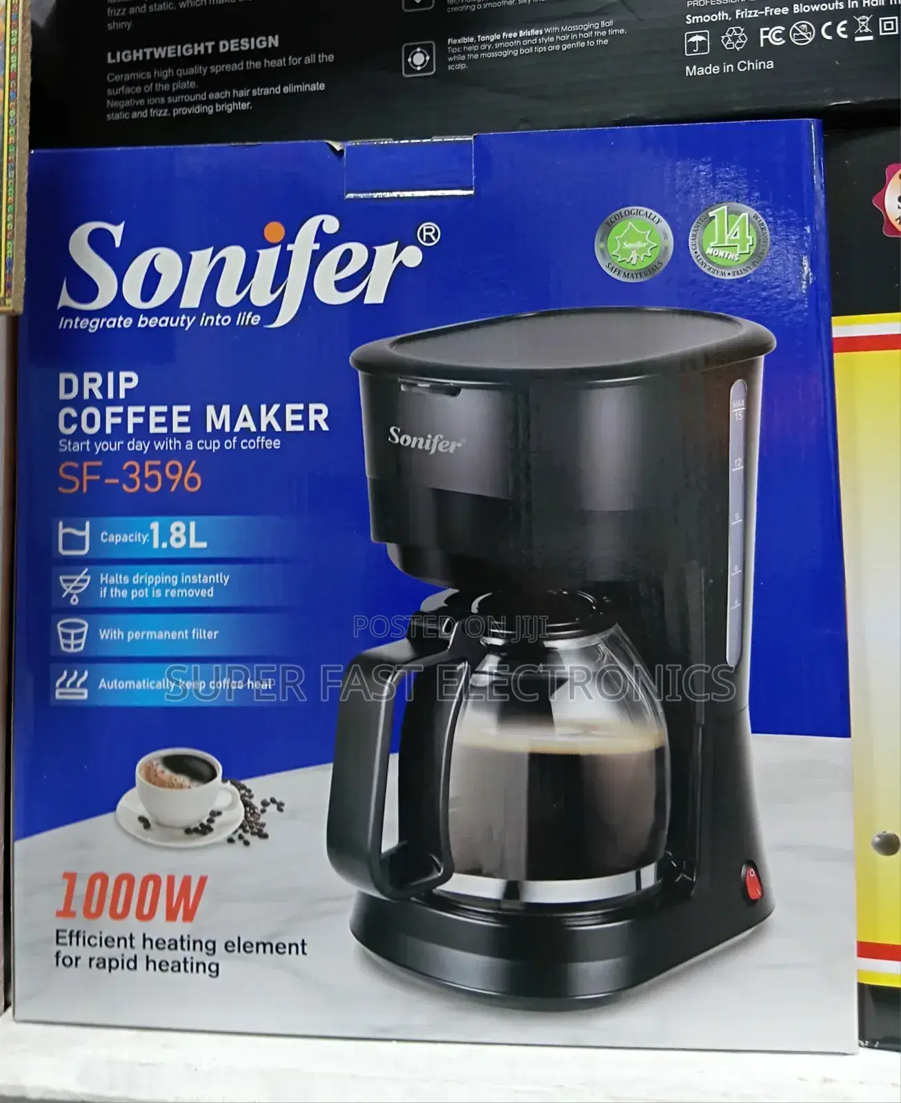Sonifer 1.8l Drip Coffee Maker | Sf-3596