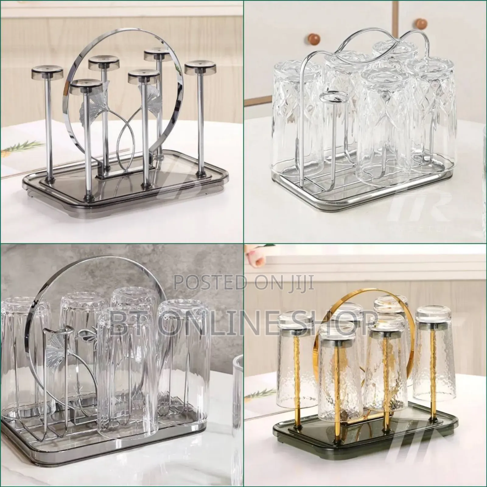 Stainless Steel Glass Holder Rack