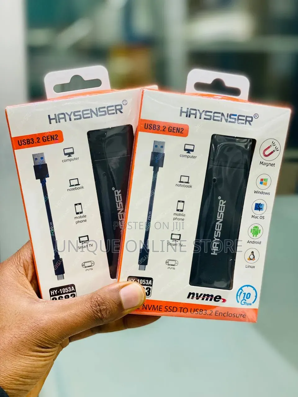 Haysenser M.2 Nvme Ssd To Usb 3.2 Gen 2 Enclosure