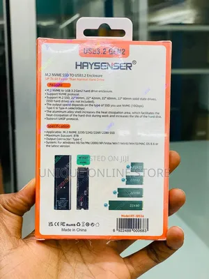 Haysenser M.2 Nvme Ssd To Usb 3.2 Gen 2 Enclosure