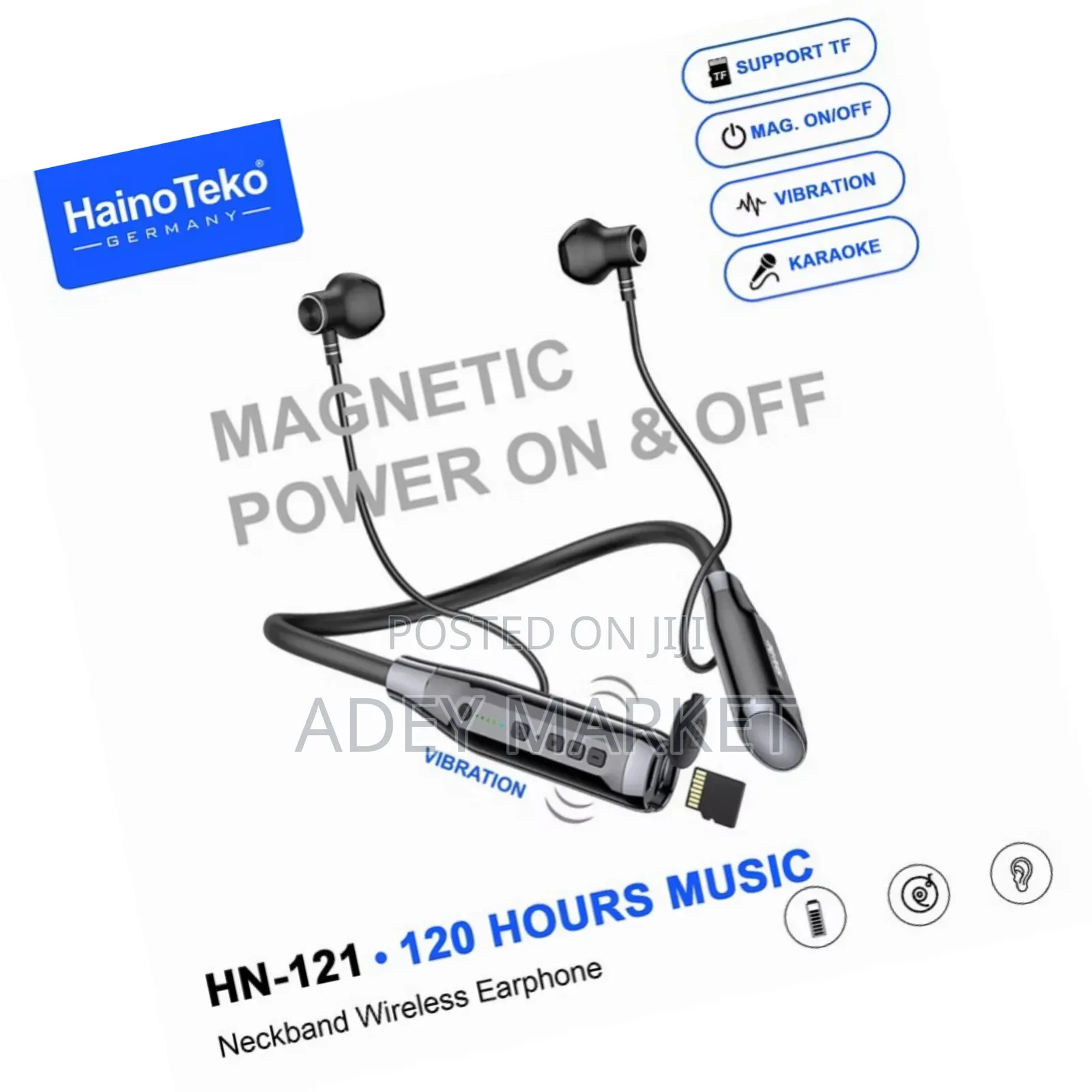 .Hainoteko Hn-121 Neckband Wireless Earphone.