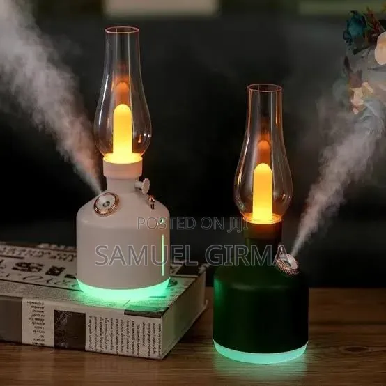 Usb Retro Lamp Air Humidifier With Led Light