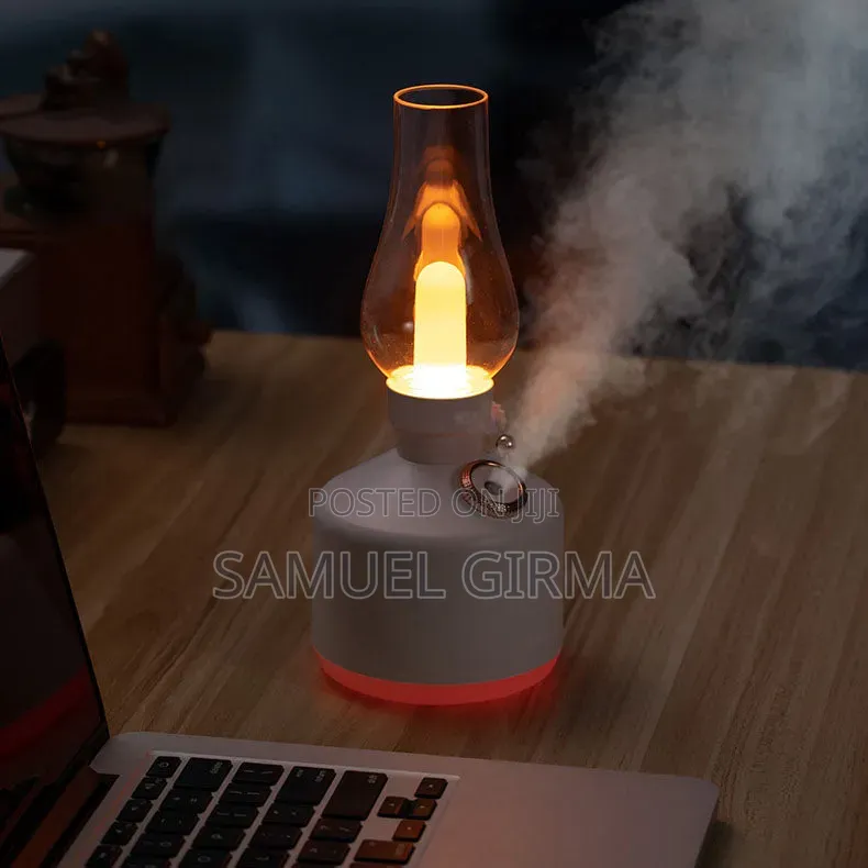 Usb Retro Lamp Air Humidifier With Led Light
