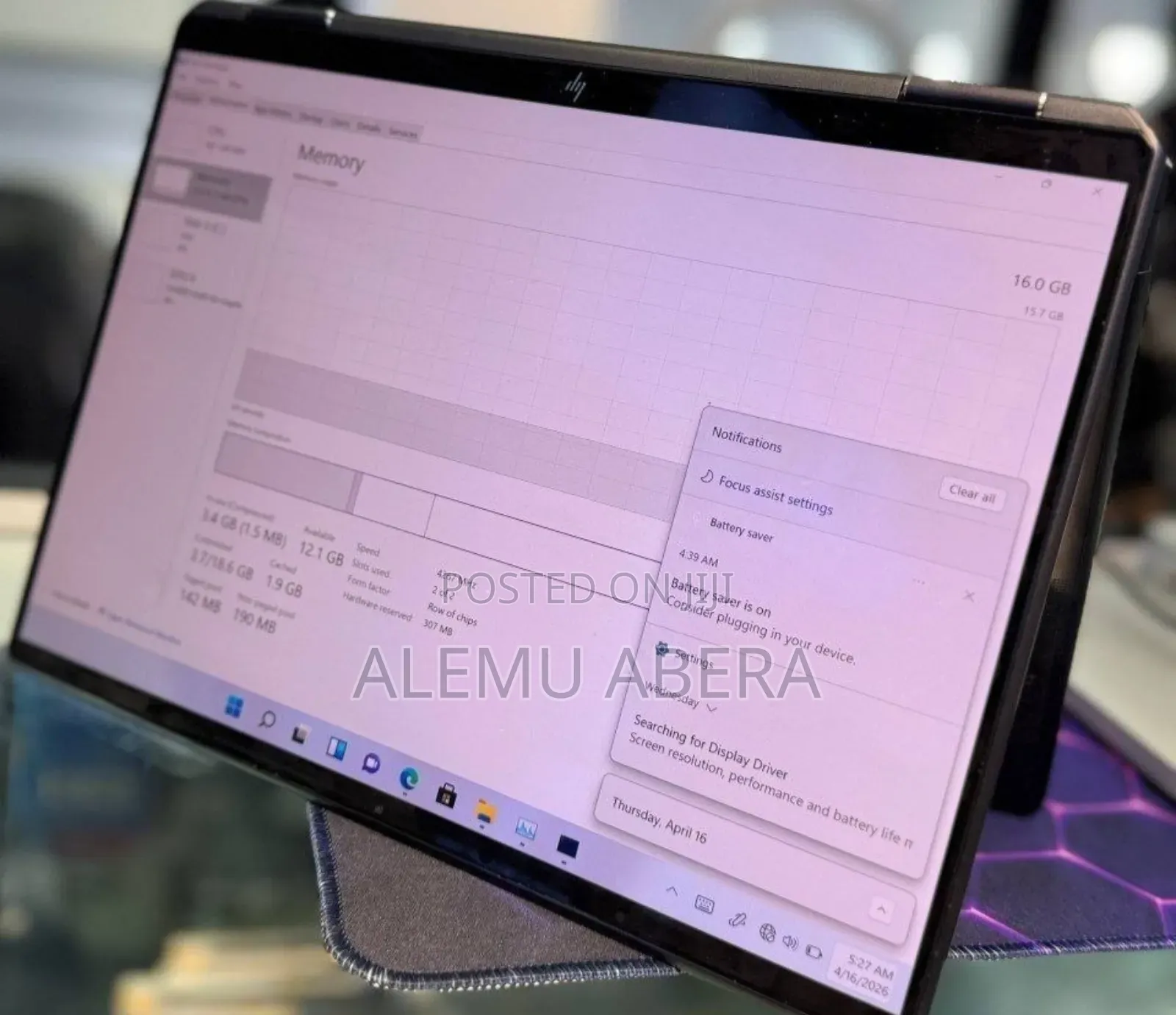 New Laptop HP Spectre X360 16GB Intel Core i7 SSD 1T