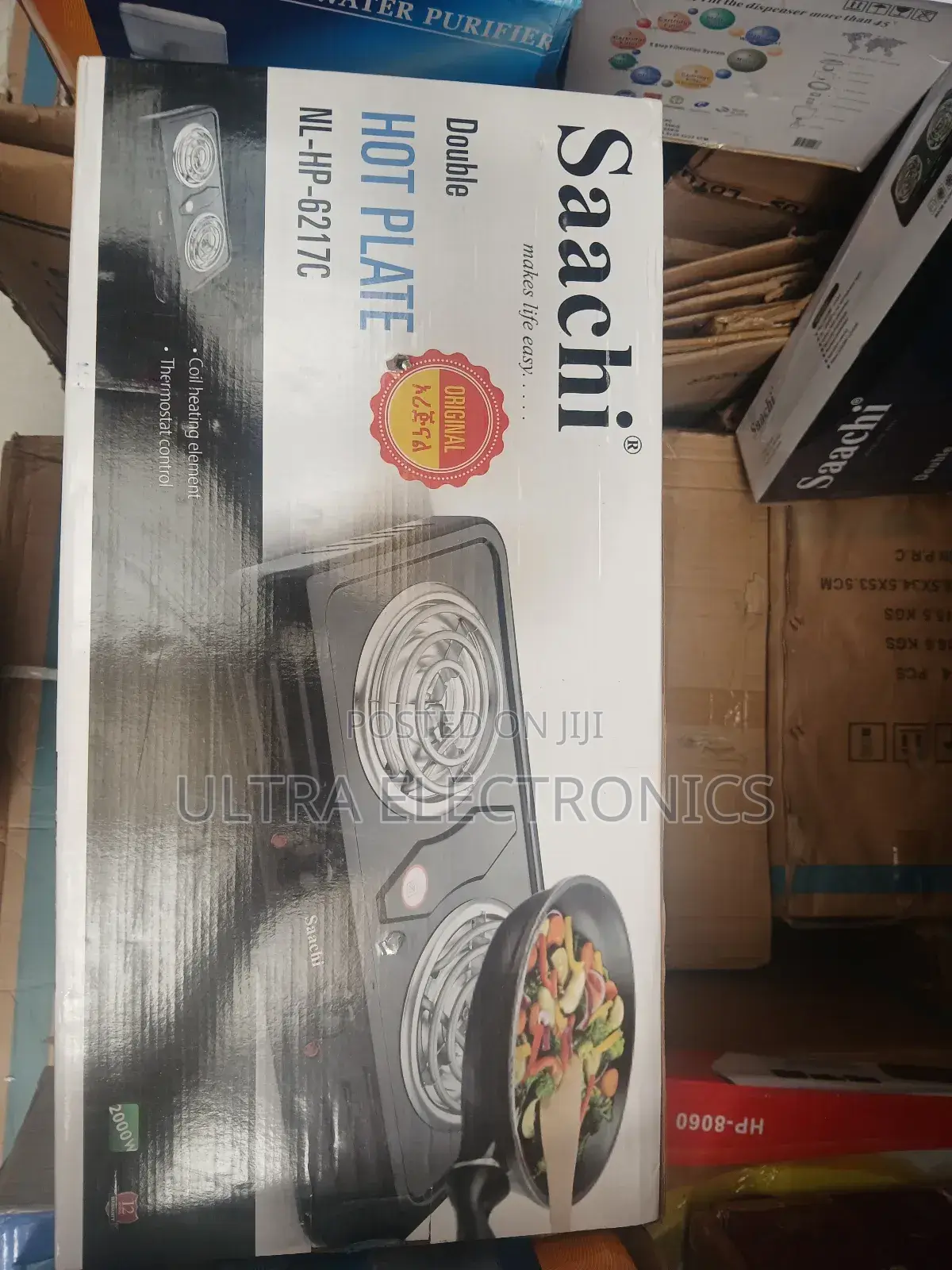 Stove Saachi Nl-Hp-6217c Double Hot Plate With 2000w of Power.
