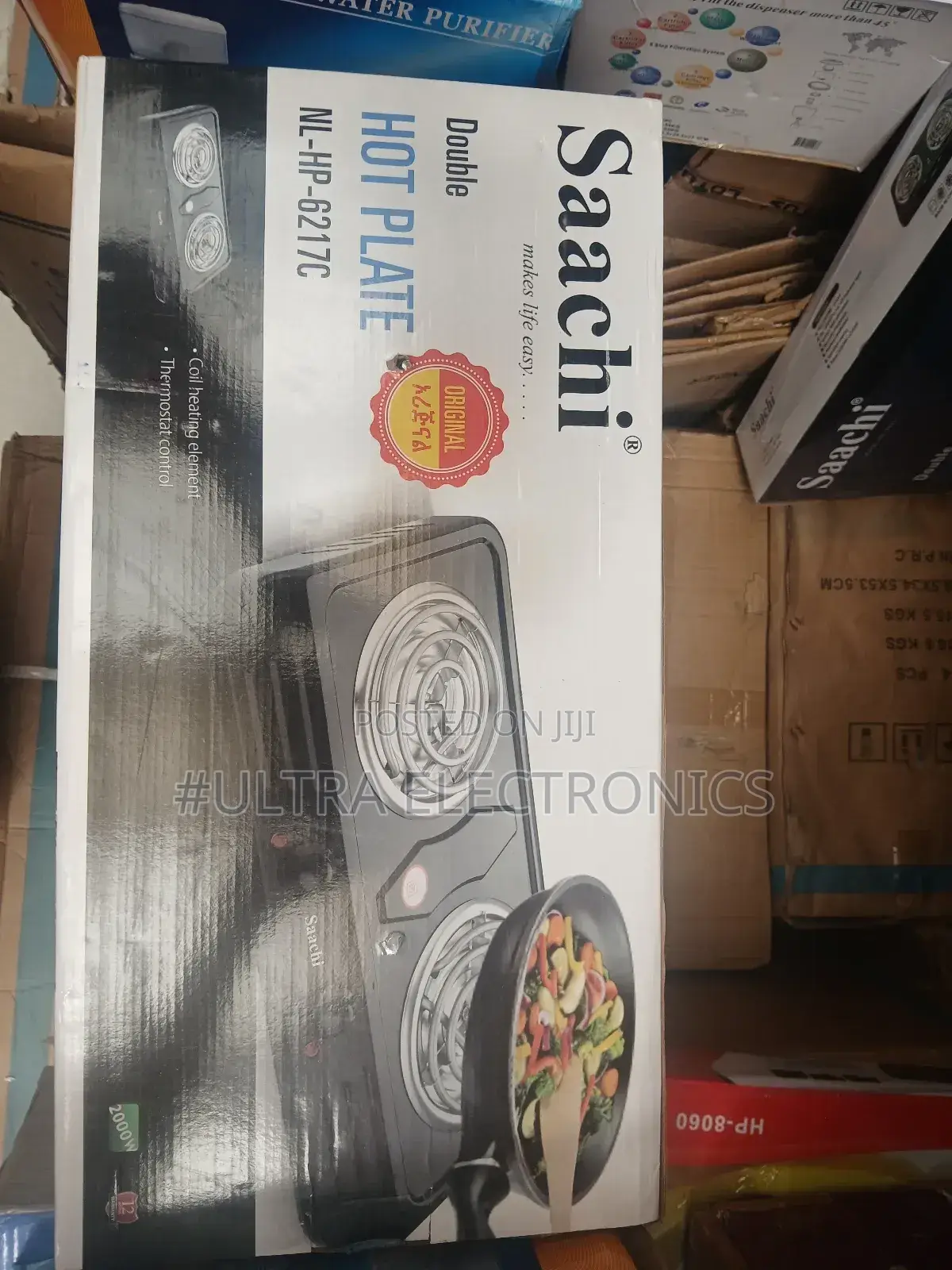 Stove Saachi Nl-Hp-6217c Double Hot Plate With 2000w of Power.