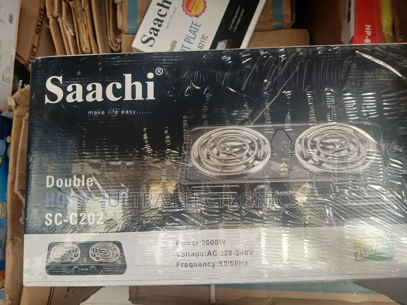 Stove,Saachi Double Burner Electric Hot Plate Model Sc-C202