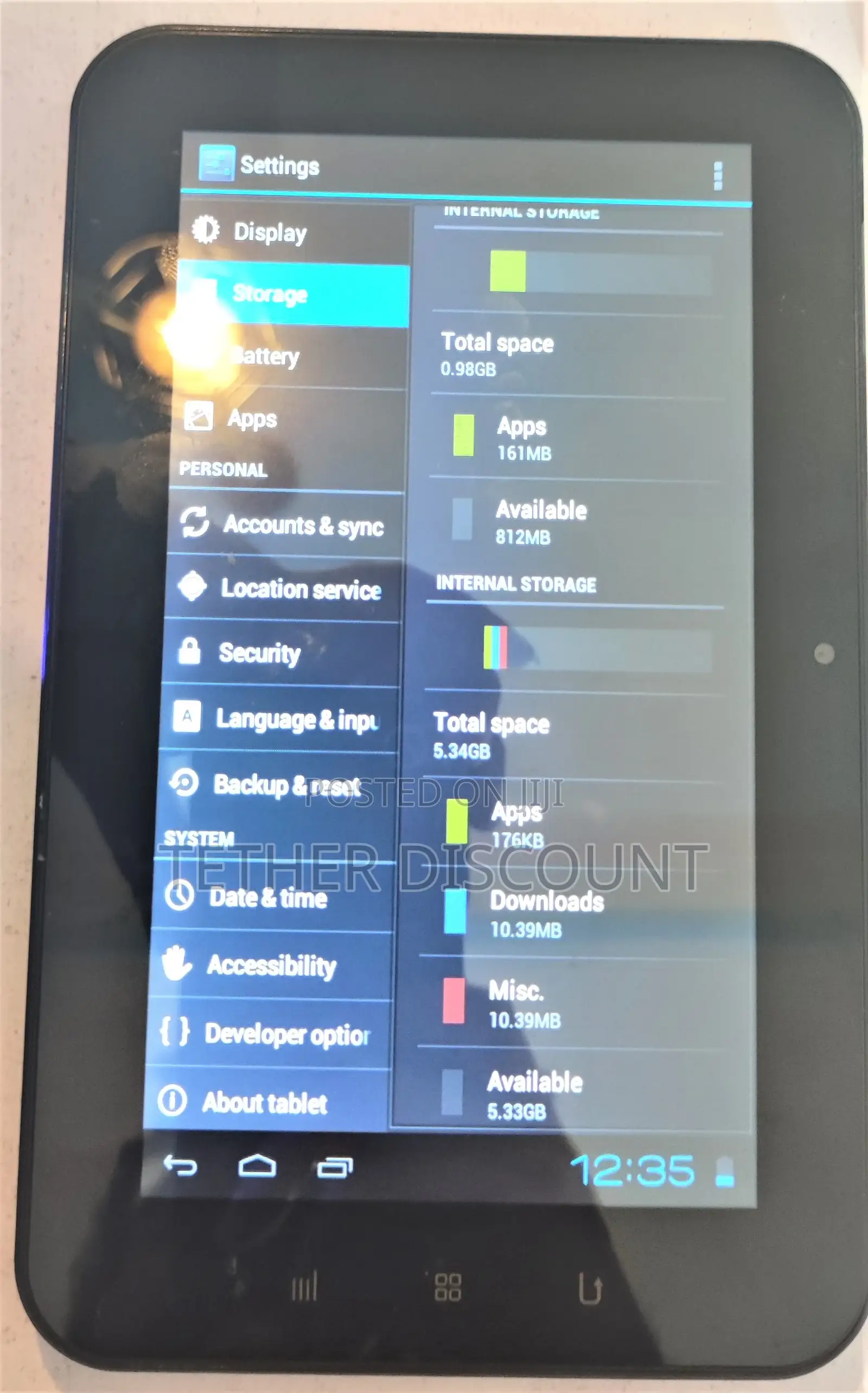 Tablet 8 GB Black