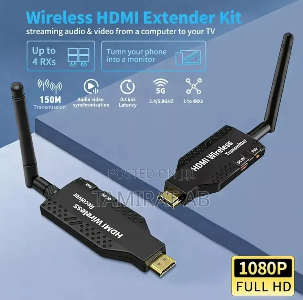 150m Long Range 1080p Wireless Hdmi Extender