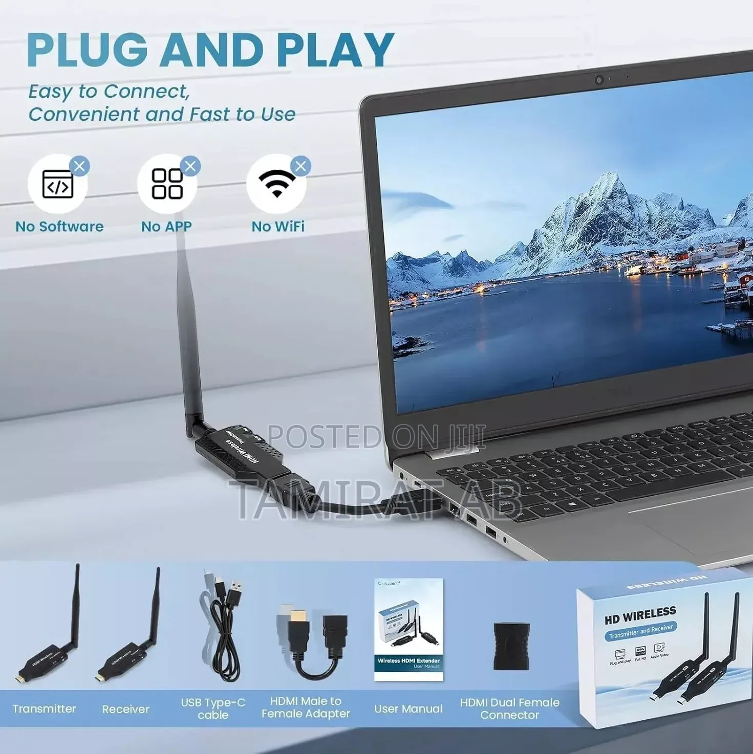 150m Long Range 1080p Wireless Hdmi Extender