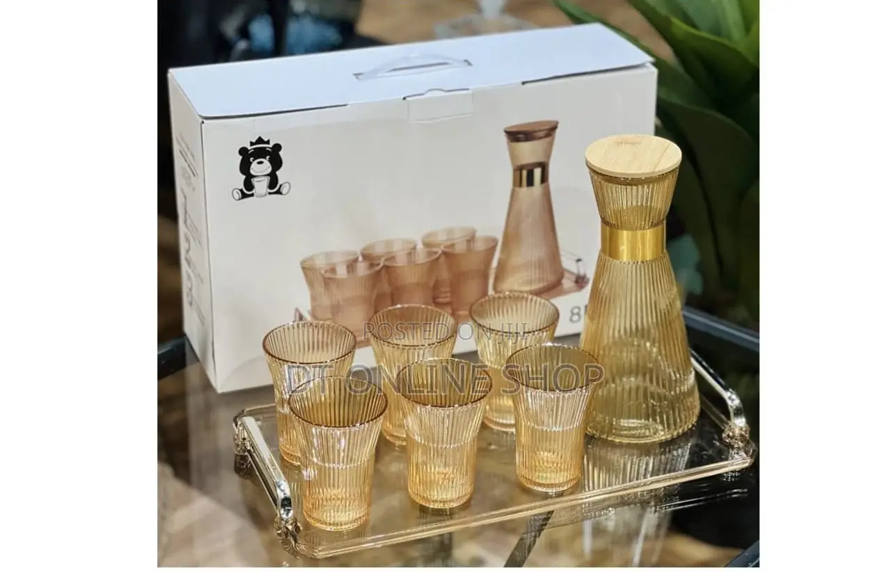 8 Pieces Glass Drinking Set