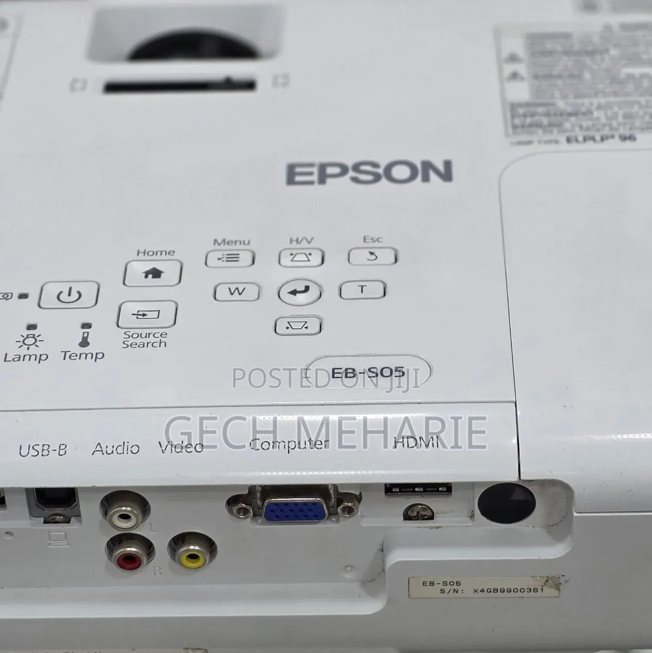 Epson Projector Model Name: Eb-S05 With Bag Hardw2