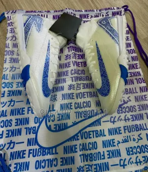 Nike Airzoom Mercurial Superfly 10 W/Blue Football Cleats Taketa Shoes