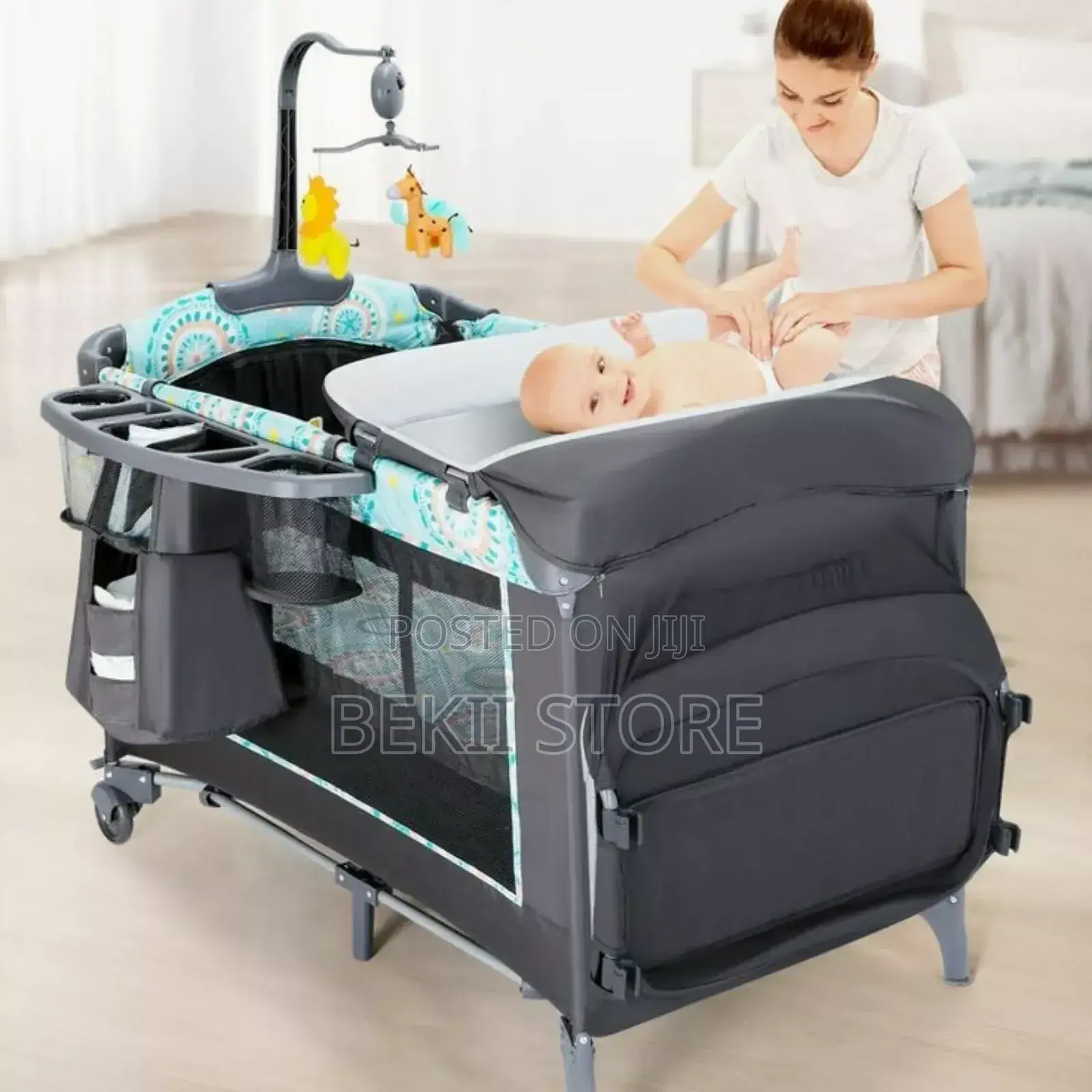 Baby Bedside Crib የሕፃናት አልጋ