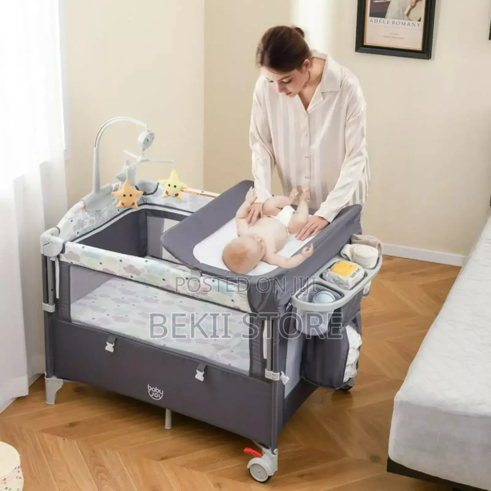 Baby Bedside Crib የሕፃናት አልጋ