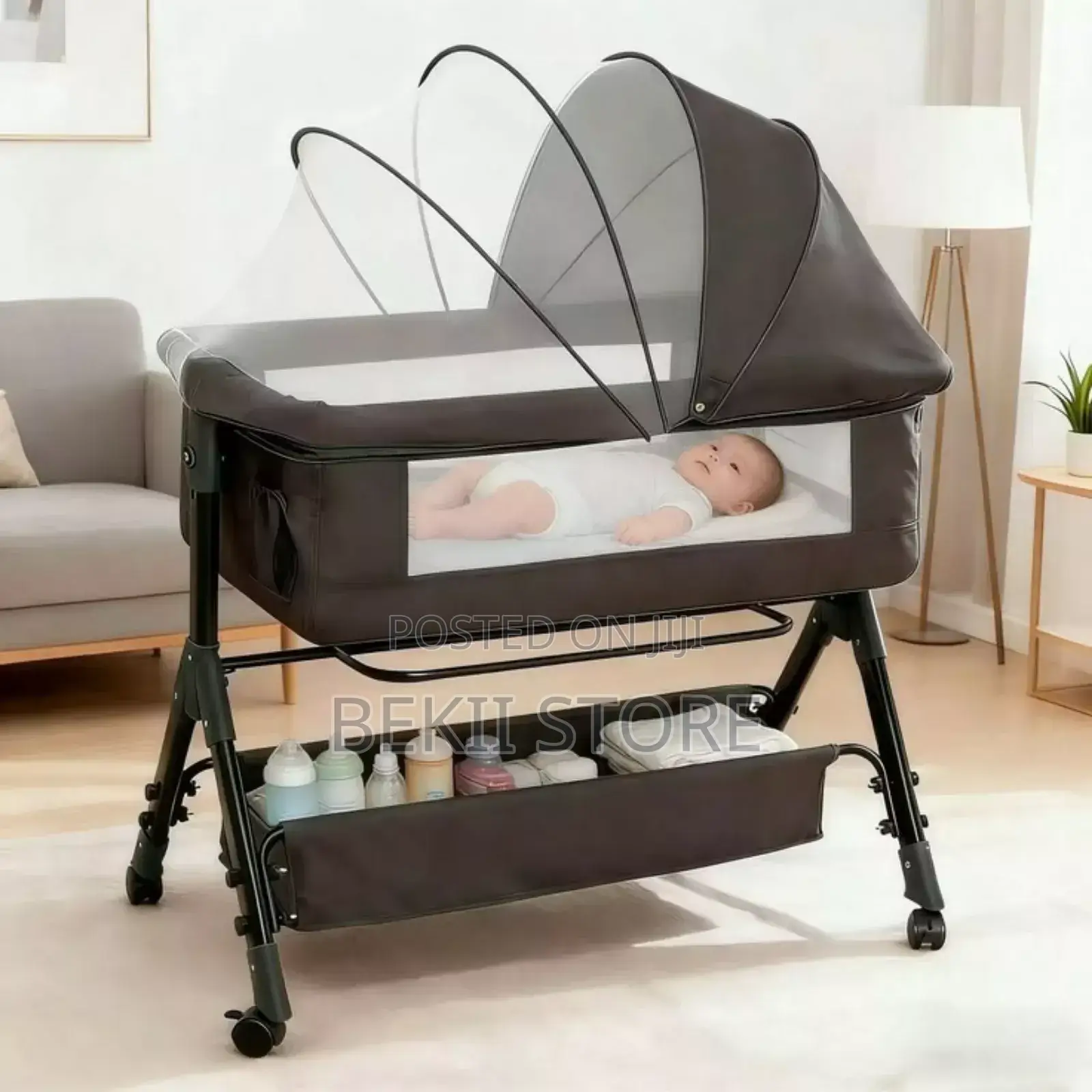 Baby Bedside Crib የሕፃናት አልጋ