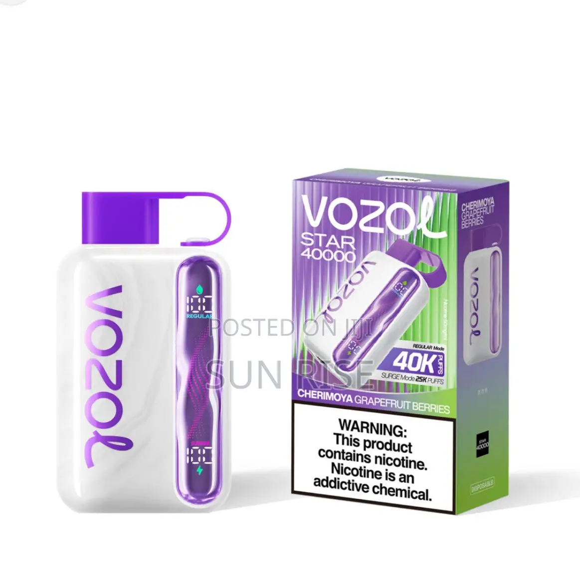 Vozol Star 40000 Puff Cherimoya Grape Fruit