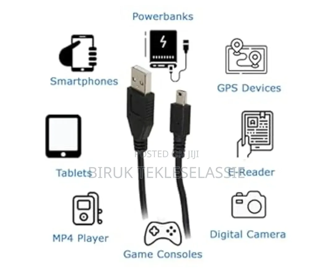 5 Pin Mini Usb V3 Cable 1 Meter
