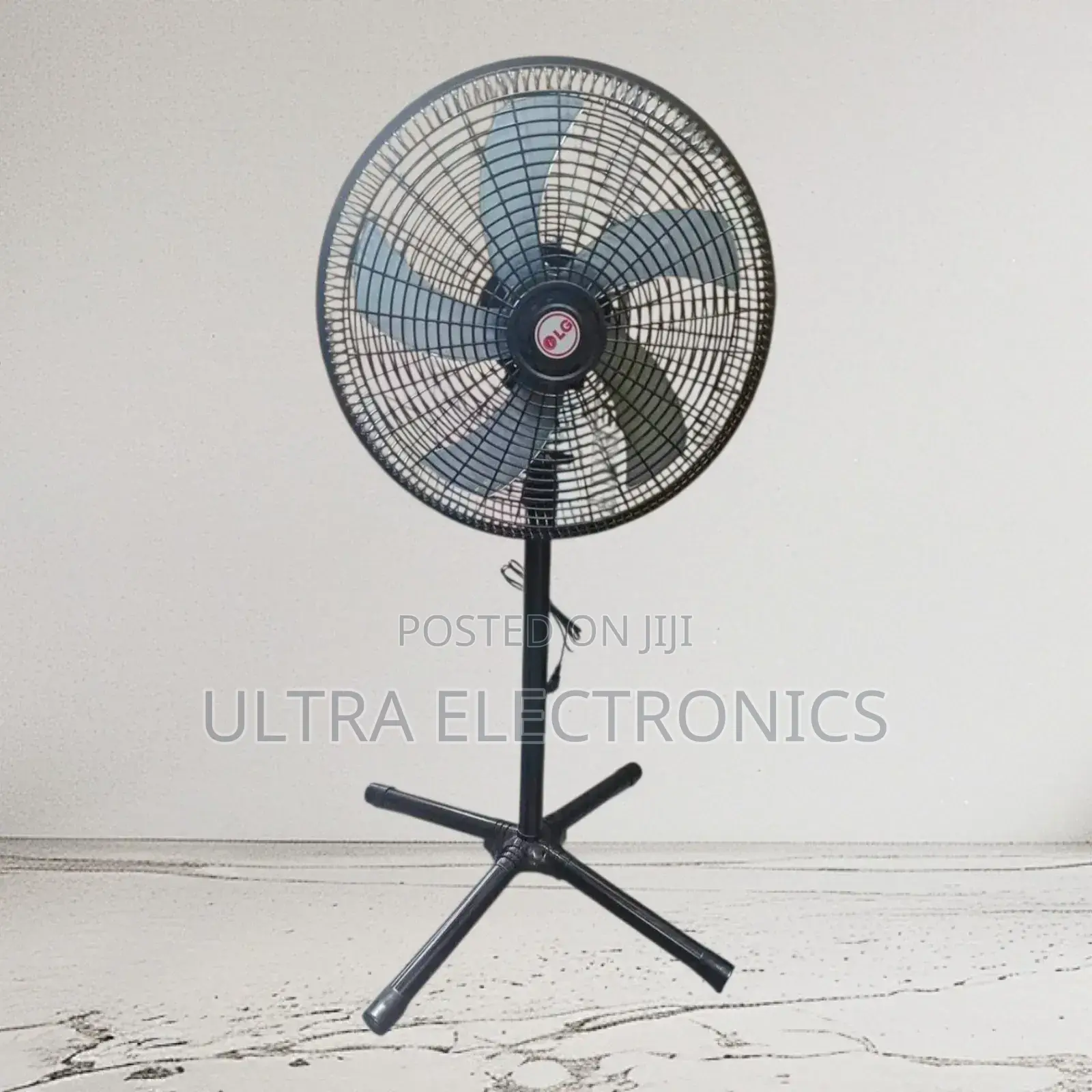 Cooling Floor Fan Lg 18-Inch Standing With a Black Finish. Mode