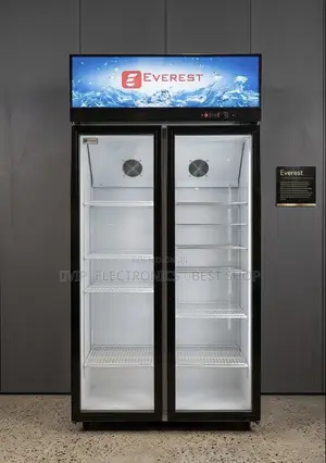 Everest Commercial Double-Door Display Refrigerator 750