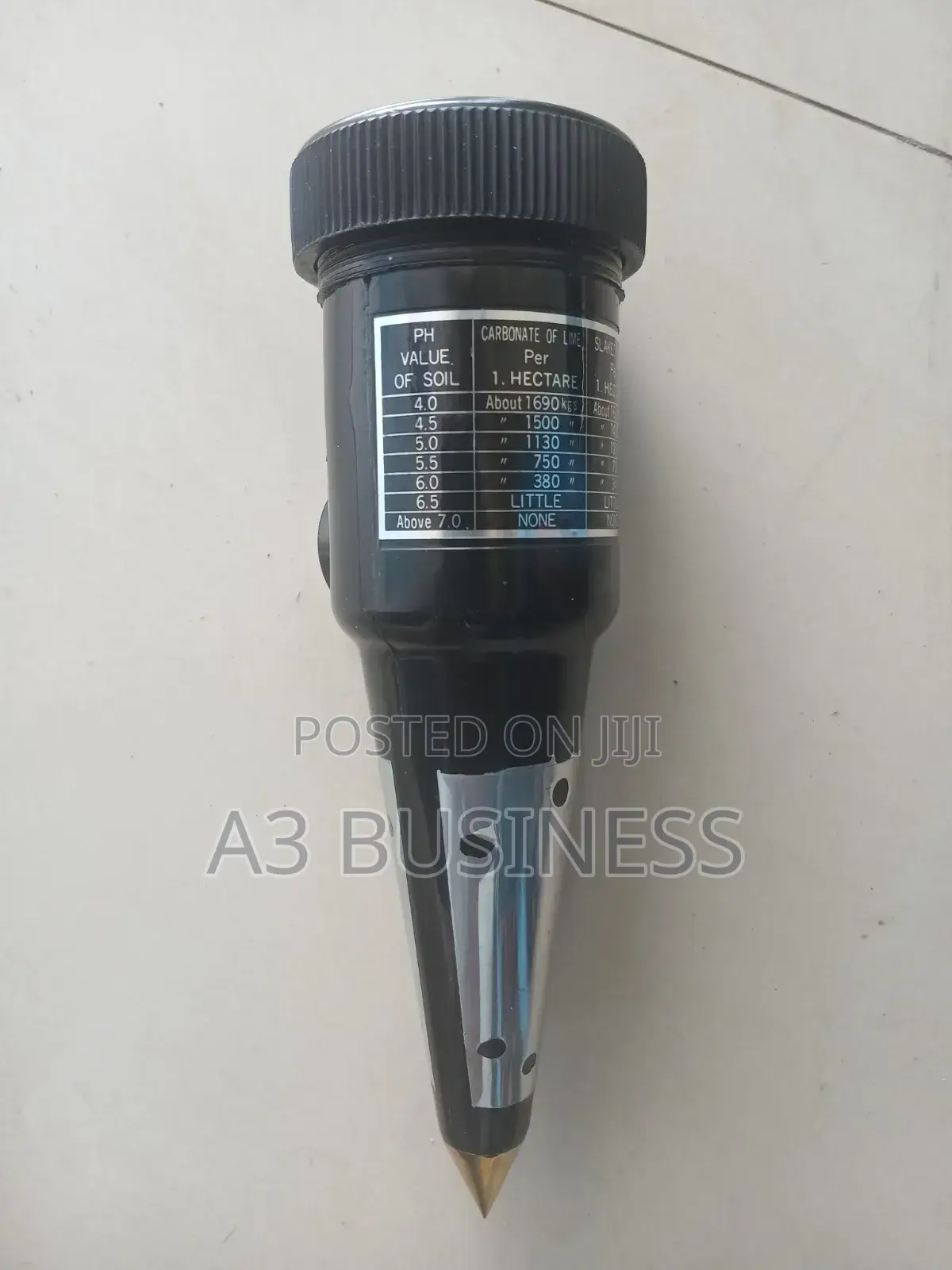 የፈርቲላይዘር እና የፈርቲላይቲ መለኪያ (Soil Ph and Moisture Meter) - 2-በ-1