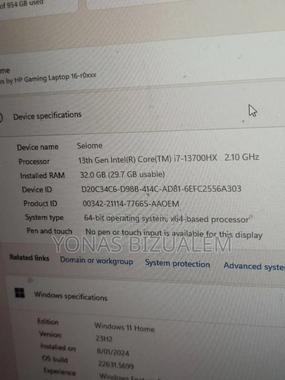 Laptop HP Victus 15 32GB Intel Core i7 SSD 1T