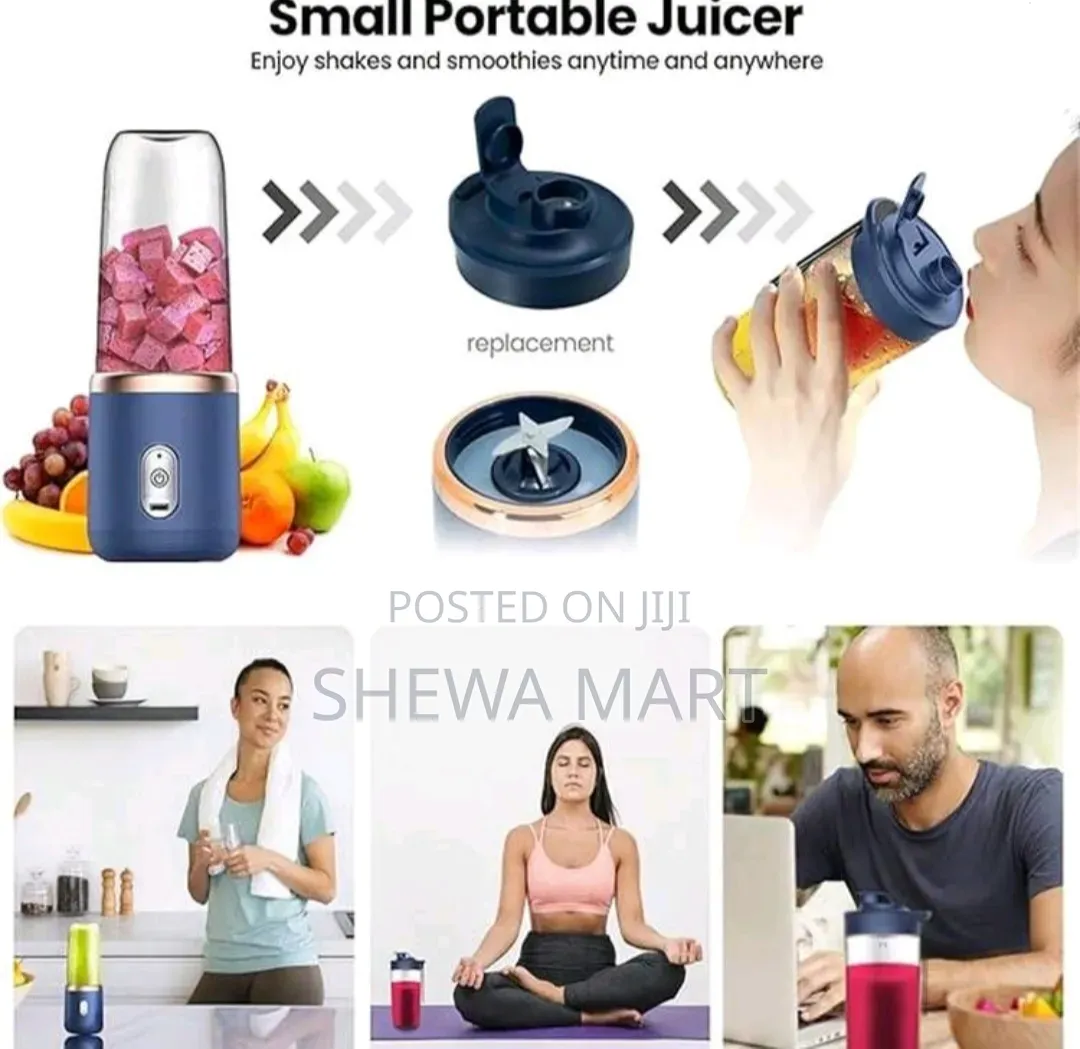 Portable Juicer Blender Rechargeable Mini Smoothie Maker Fresh Juice,