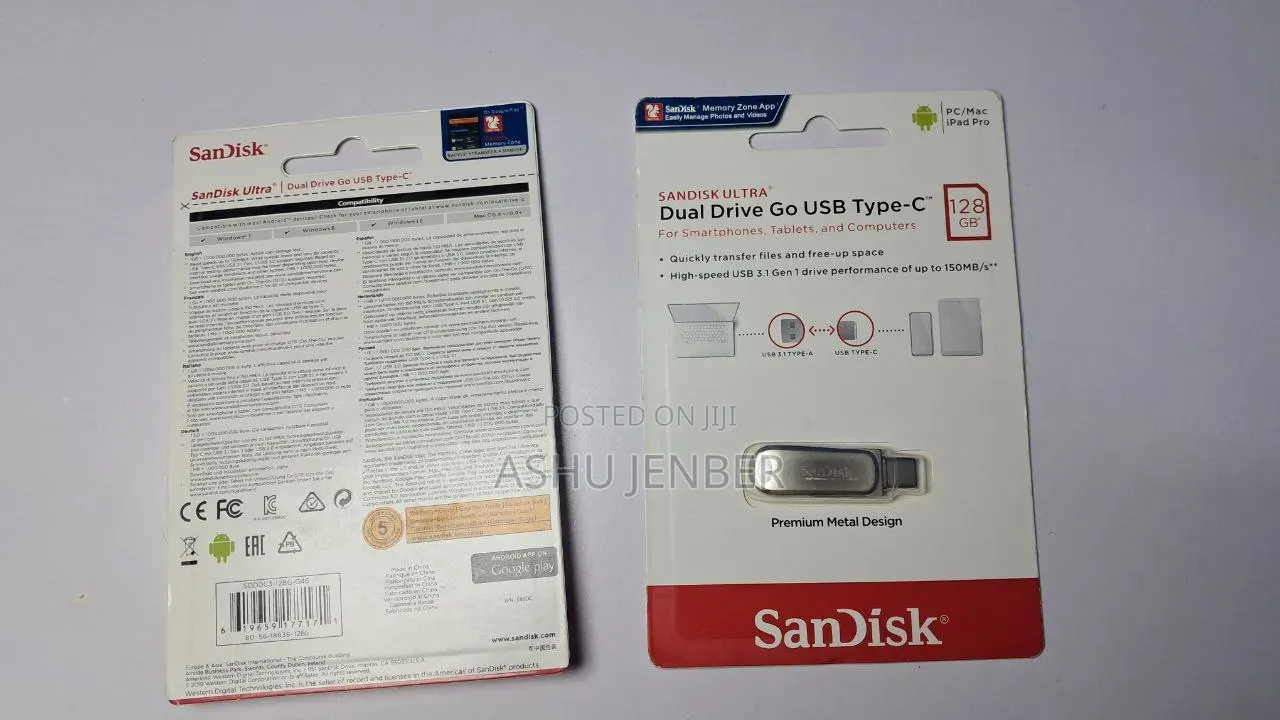 Sandisk 128gb Dual Drive – Usb-C Usb-a in One!