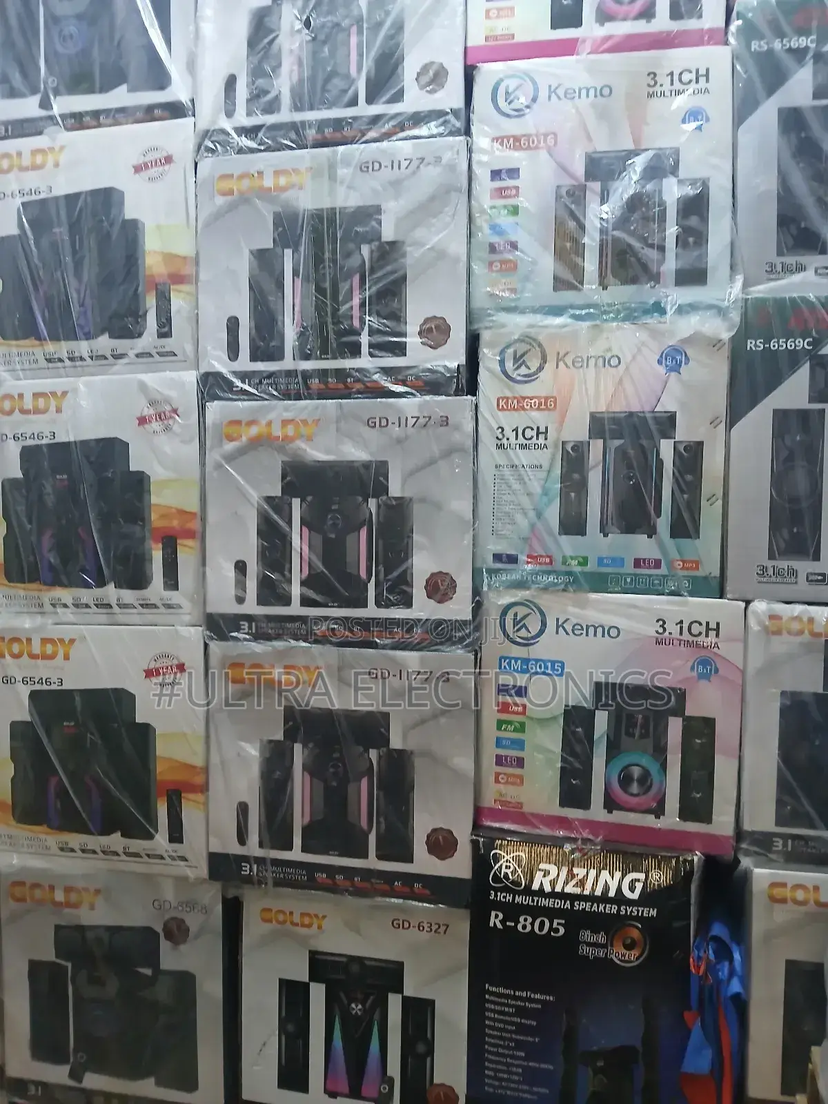 Goldy 3.1 Channel Multimedia Speaker Systems.