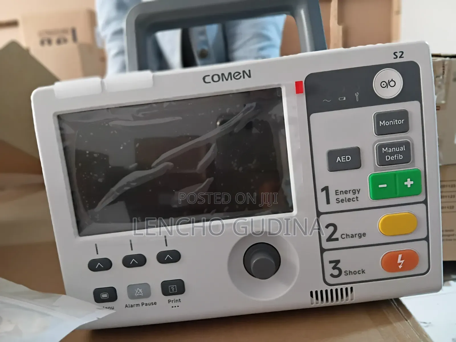Comen Model S2 Defibrillator With 5 Ecg Electrode