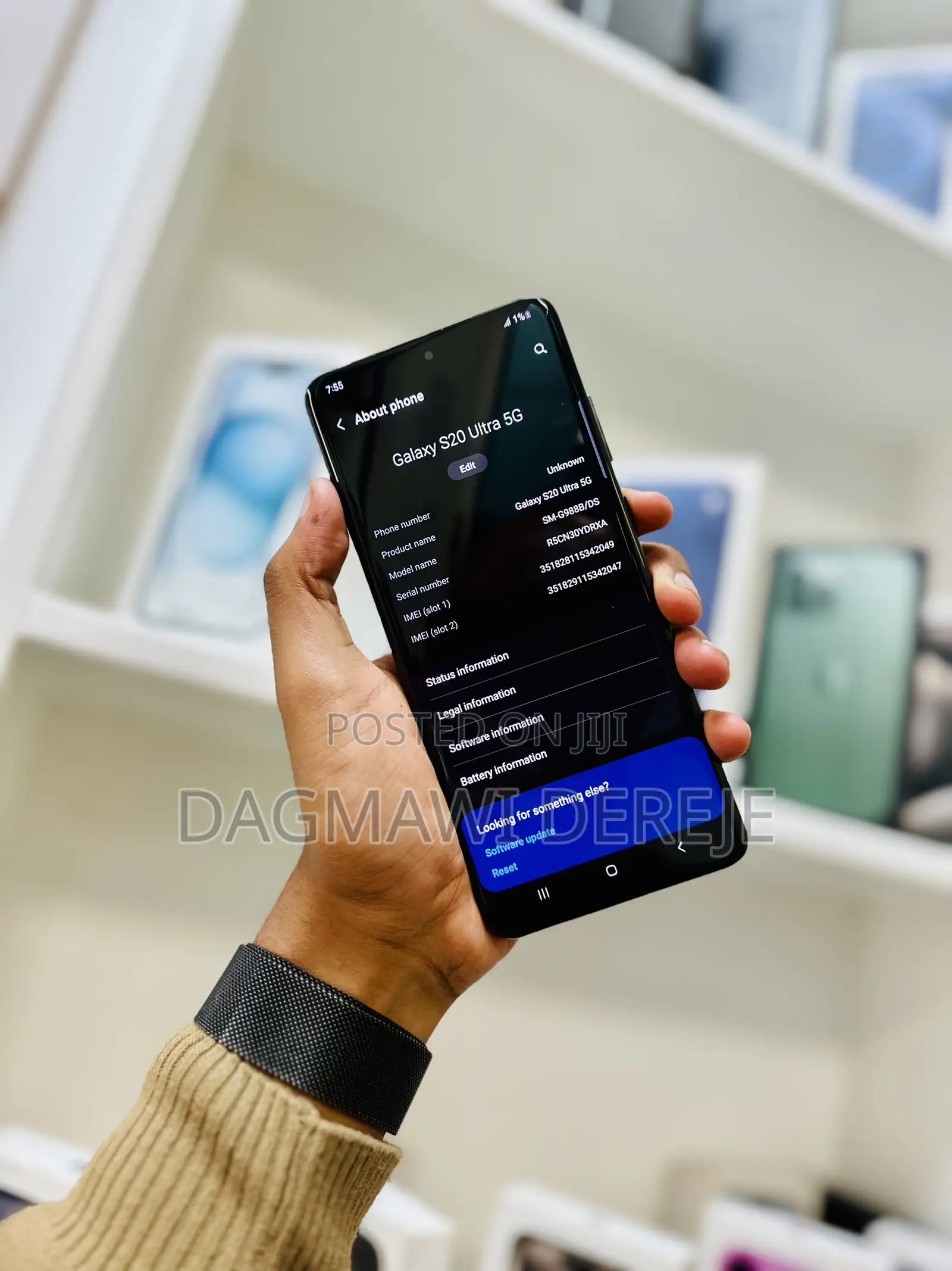 Samsung Galaxy S20 Ultra 5G 128 GB Black