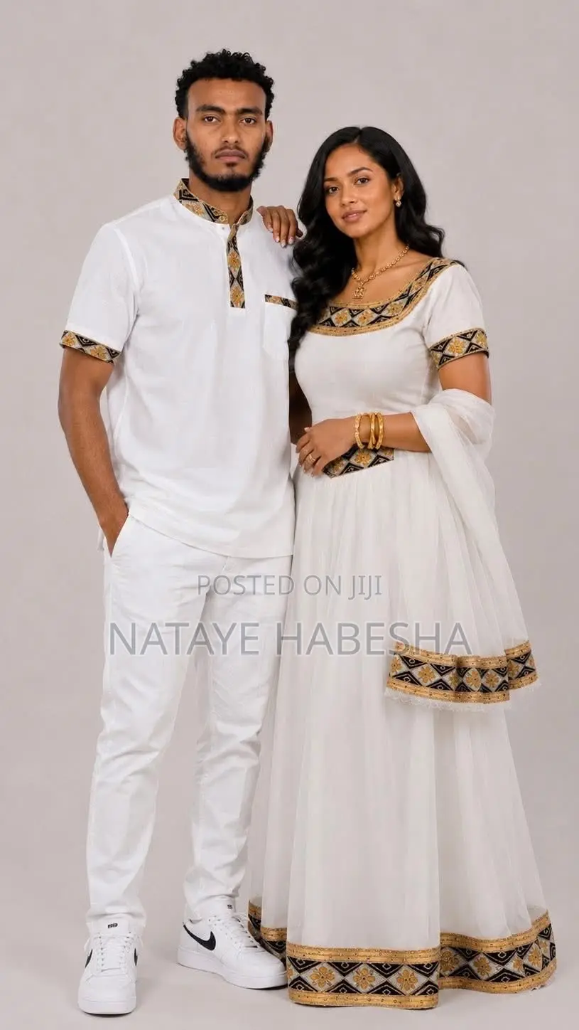 ሽፎን የሀገር ባህል ልብሶች Netela Gabi Kuta የሀበሻ ቀሚስ Habesha Kemis Chiffon