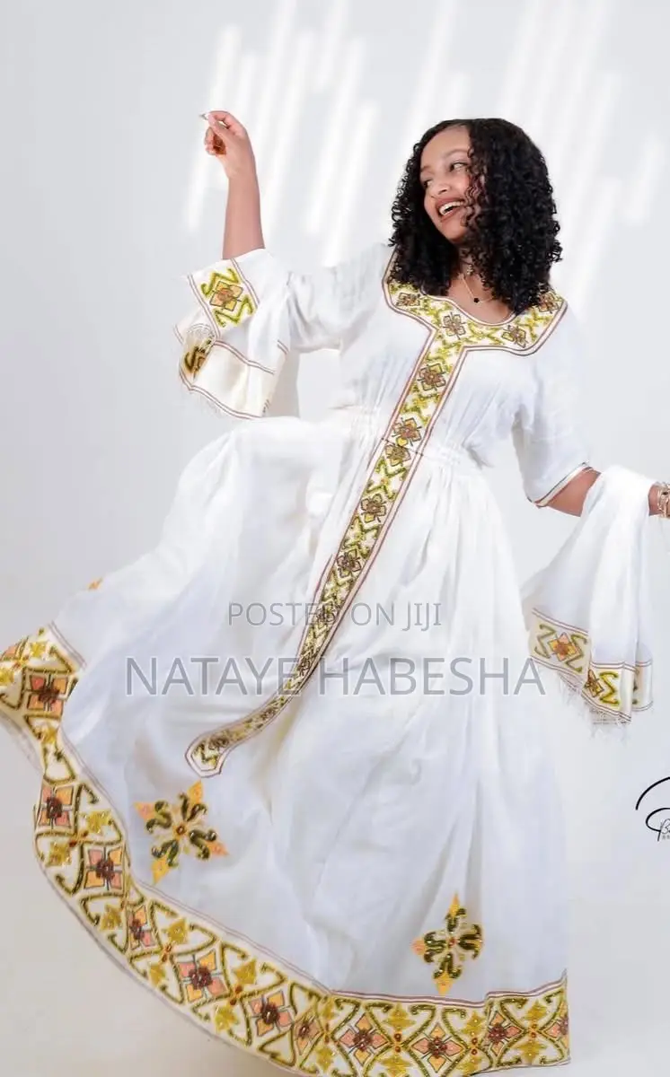 ሽፎን የሀገር ባህል ልብሶች Netela Gabi Kuta የሀበሻ ቀሚስ Habesha Kemis Chiffon