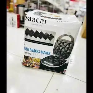 ለቤት እና ለንግድ የሚሆን Saachi 7-in-1 (Sandwich, Waffle, Donut More)